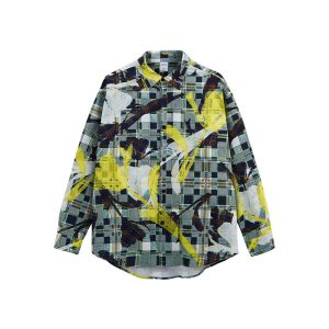 Cross-border New Spring American Street Cardigan Collar Long Sleeve Men's Digital Printed Seersucker Shirt Customized – Image 8