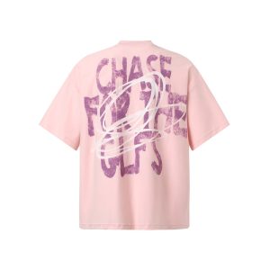Summer new street cross print loose crew neck short-sleeve T-shirt for men and women, INS trendy brand fashion casual top – Image 4