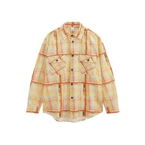 Cross-border New Spring American Street Cardigan Collar Long Sleeve Men's Digital Printed Seersucker Shirt Customized – Image 6
